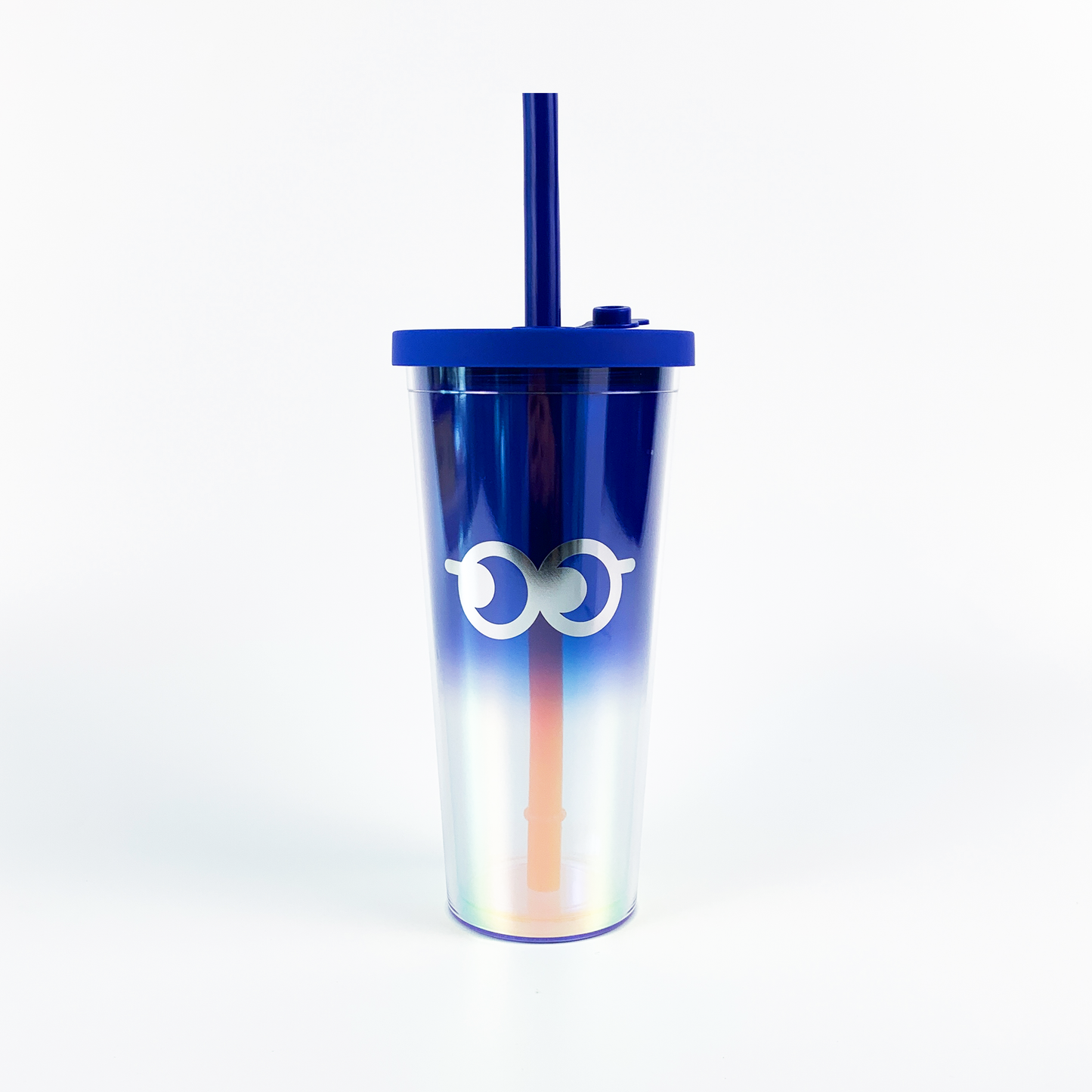 Gossipy Eye Tumbler in Silver-blue Gradient