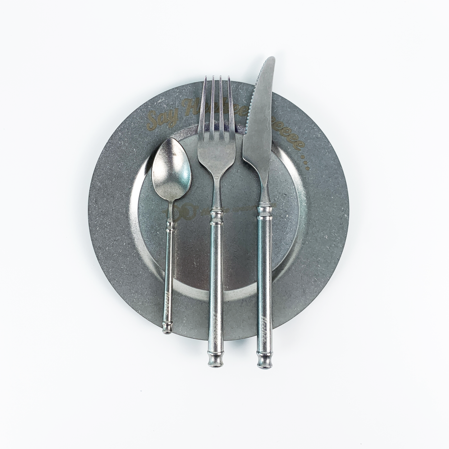 Heehee Engraved Metal Fork 1.0