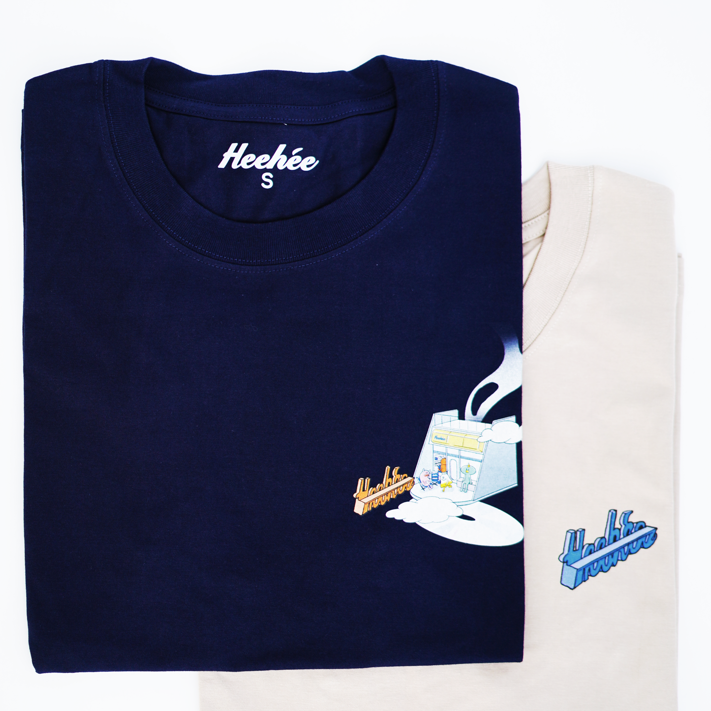 Heehee x Monkiddo Tee - Beige