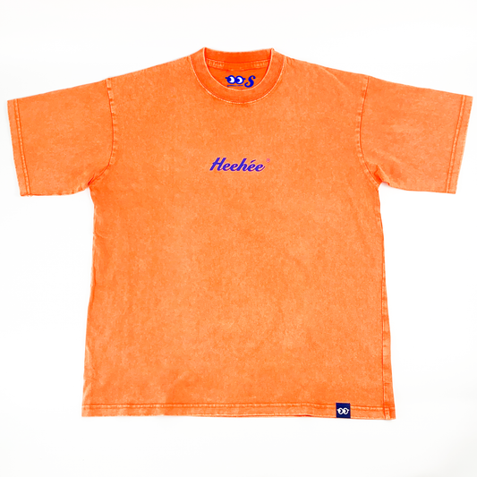 Water-washed Heehee Tee 1.0 - Orange