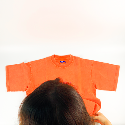 Water-washed Heehee Tee 1.0 - Orange