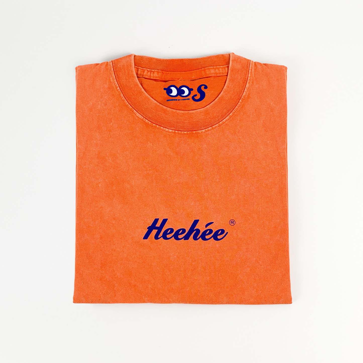 Water-washed Heehee Tee 1.0 - Orange