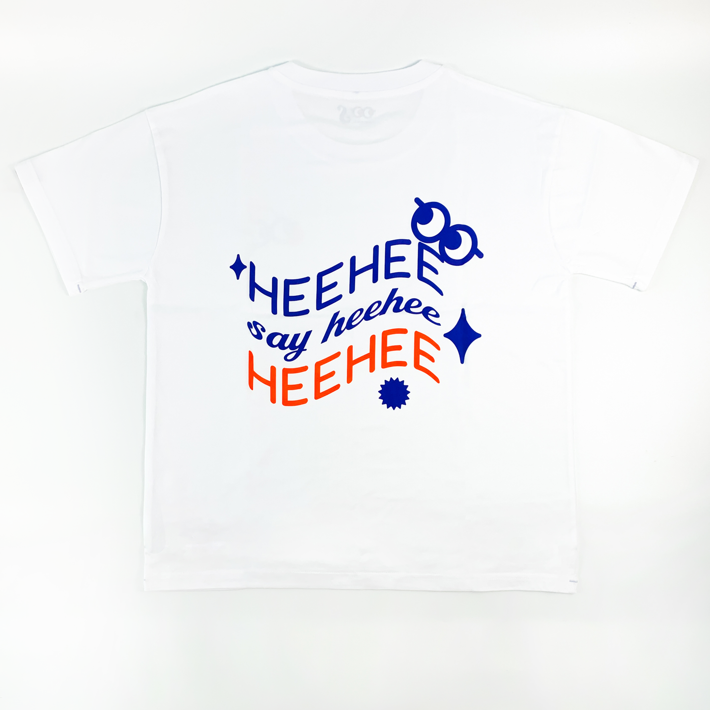 Wavy Say Heehee Tee - White